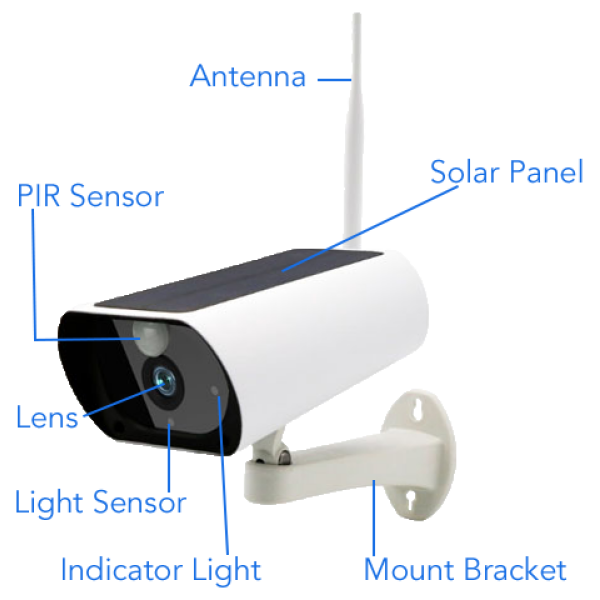 4G Solar Powered Bullet Camera AN6209 - Image 3