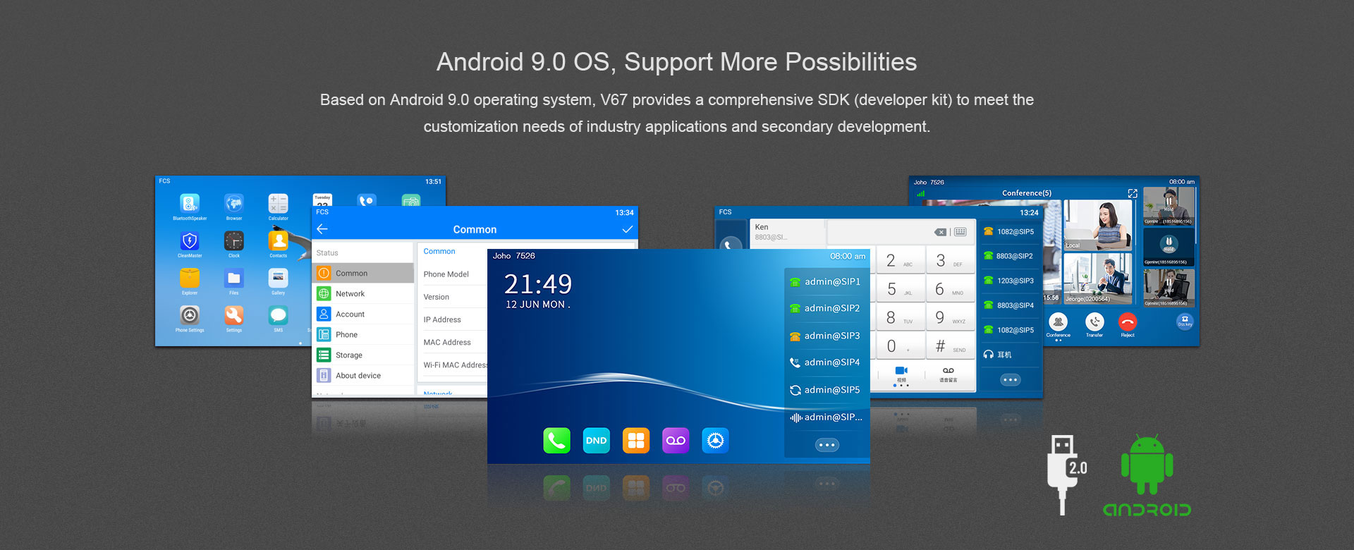 Fanvil V67 Webslider7-AndroidOS