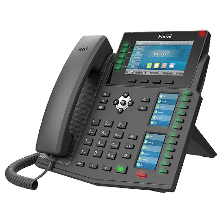 X6U Fanvil Deluxe IP Phone - 3 Colour Displays - Aristel Networks